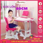 [Size to 80 + tặng đệm ghế] bộ bàn ghế chống gù chống cận cho học sinh bàn học thông minh điều chỉnh độ cao b05